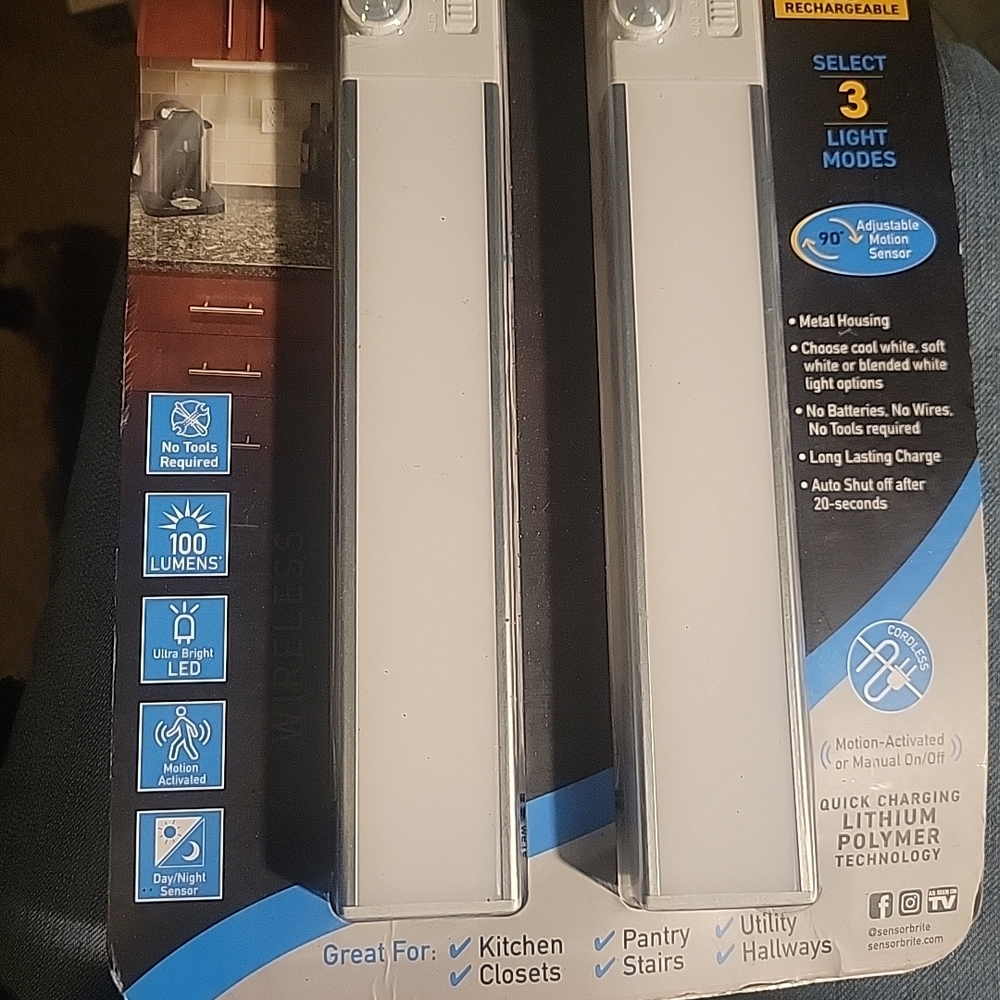 Wireless Motion Sensor LED Light - Silver